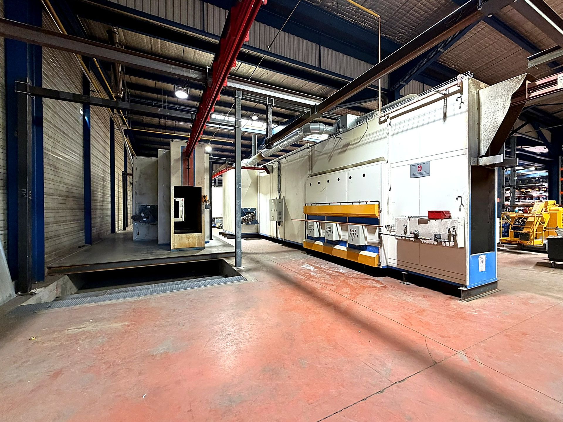 The re-installed line: STT, dryer, IR oven and curing oven