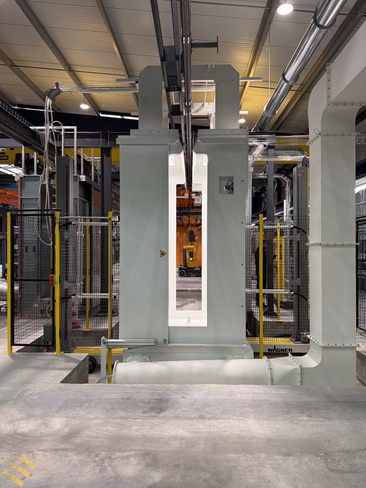 Intégration d'une cabine de poudrage WAGNER