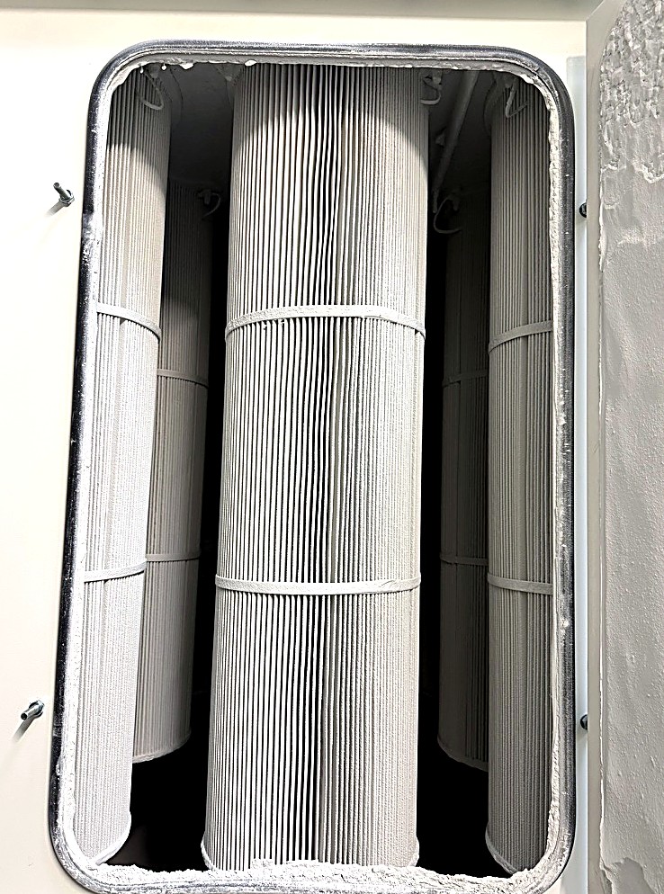 Contrôle des cartouches filtrantes du groupe de filtration