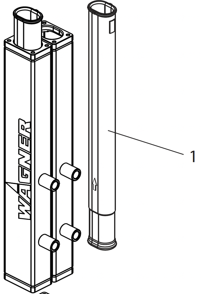 [WA2312057] Kit de service de tuyau de pompe D33 x 401 (2 tuyaux) IP500