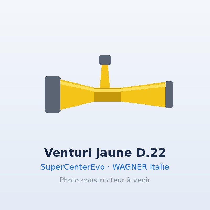 Venturi jaune D.22 SuperCenterEvo (WAGNER Italie)