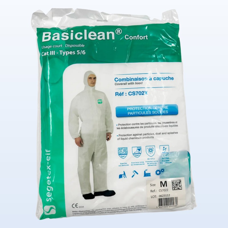 SEGETEX - Combinaison jetable - SMMS - Basic clean confort