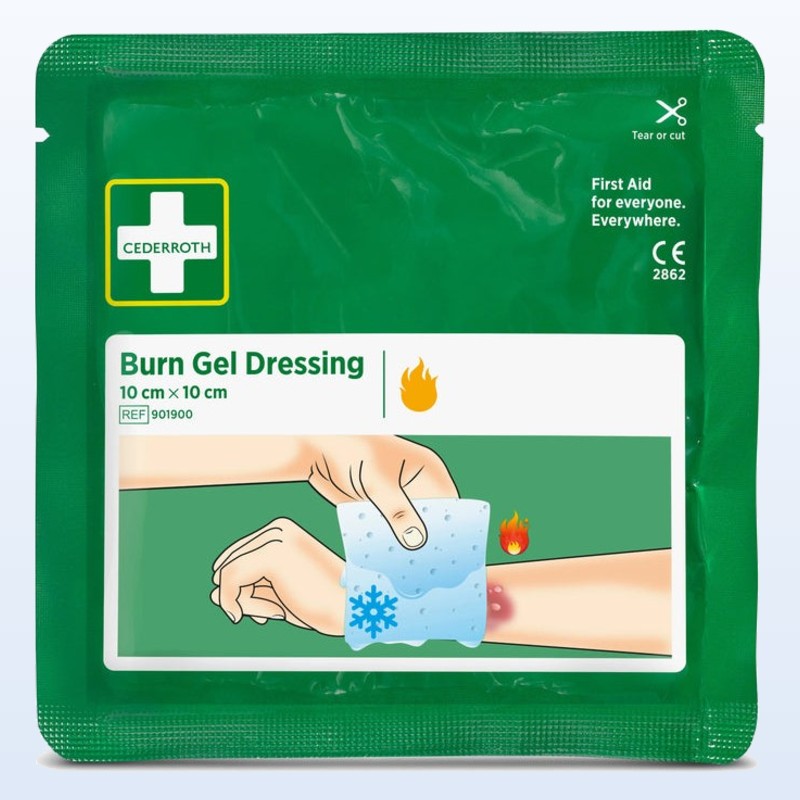 [MP901900] Compresses pour brûlures 10x10 cm, lot de 2