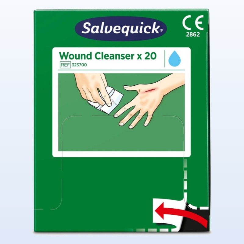 [MP323700] 1 (x20) lingettes lave-blessure Salvequick