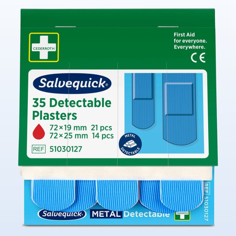 [MP51030127] 1 (x35) pansements bleus détectable
