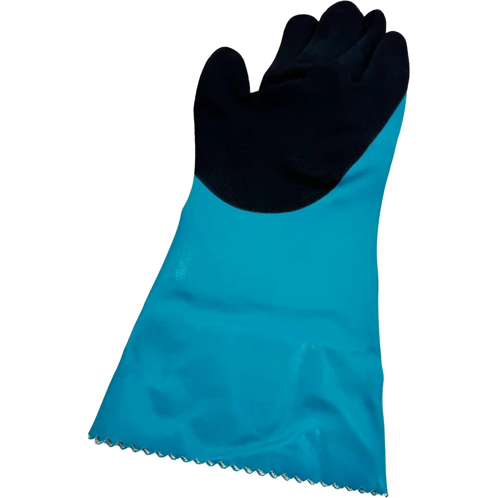 Gants protection chimique - Green Barrier Grip - Bleu 3455