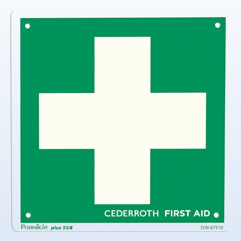 Panneau premiers secours, double face