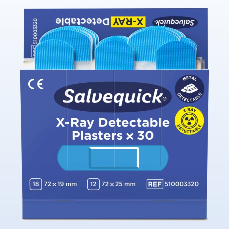 [MP510003320] Pansements bleus détéctables aux Rayons-X, 30 pcs/recharge