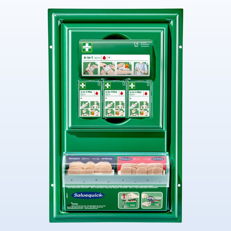 [MP191400] Mini station premiers secours - Kit Salvequick 4 en 1
