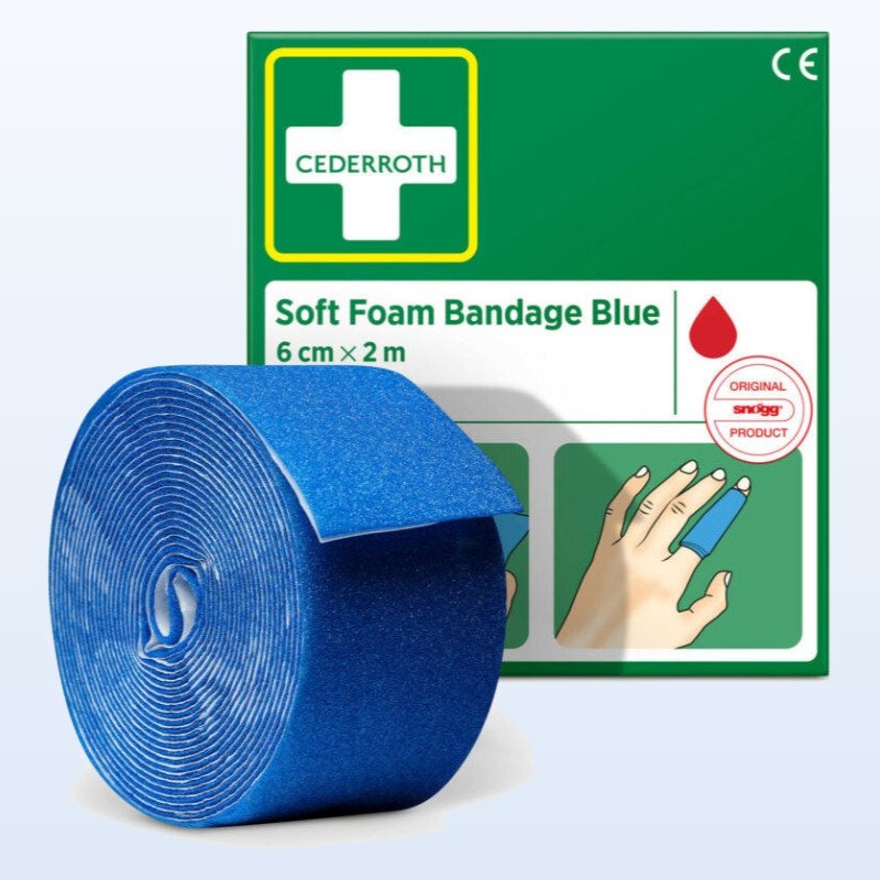 Soft Foam Bleu 6 cm