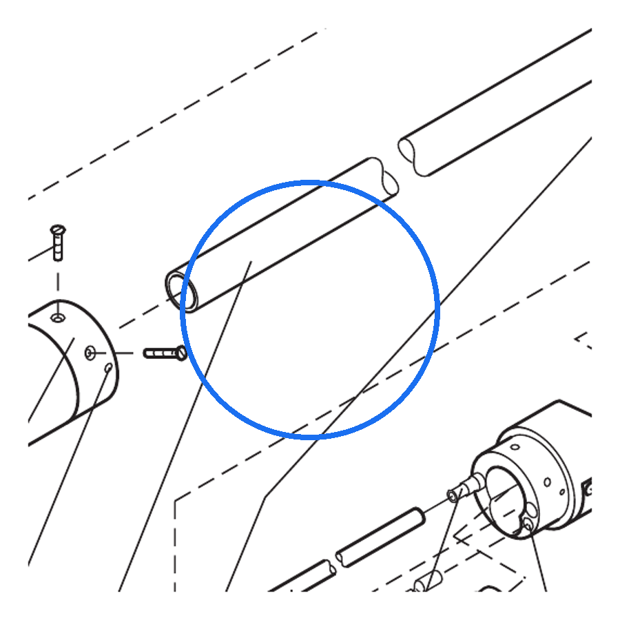 Tube de support 0,85 PEA-C4XL