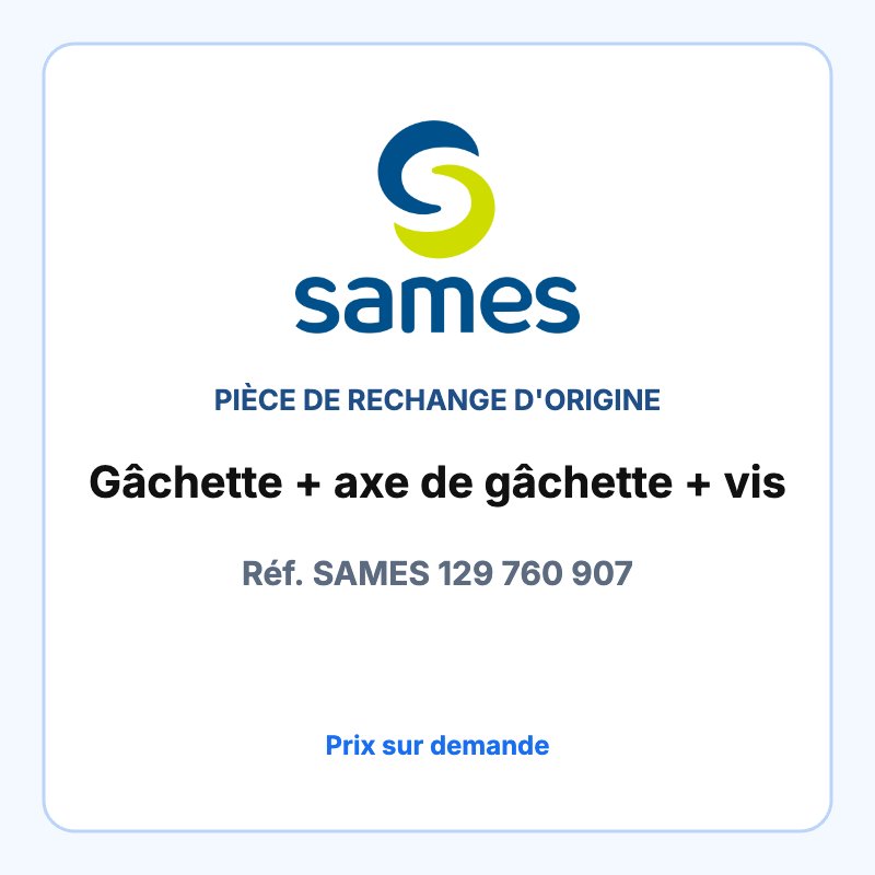 Gâchette + axe de gâchette + vis