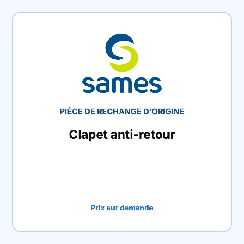 Clapet anti-retour