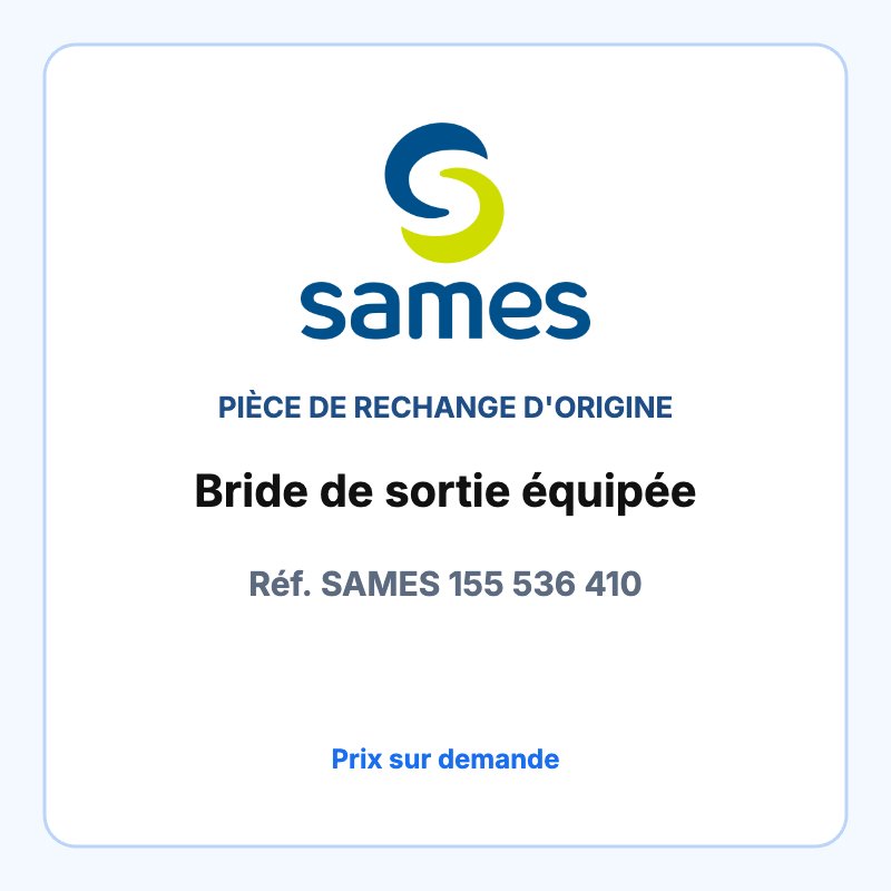 Bride de sortie équipée