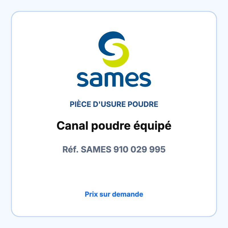 Canal poudre équipé