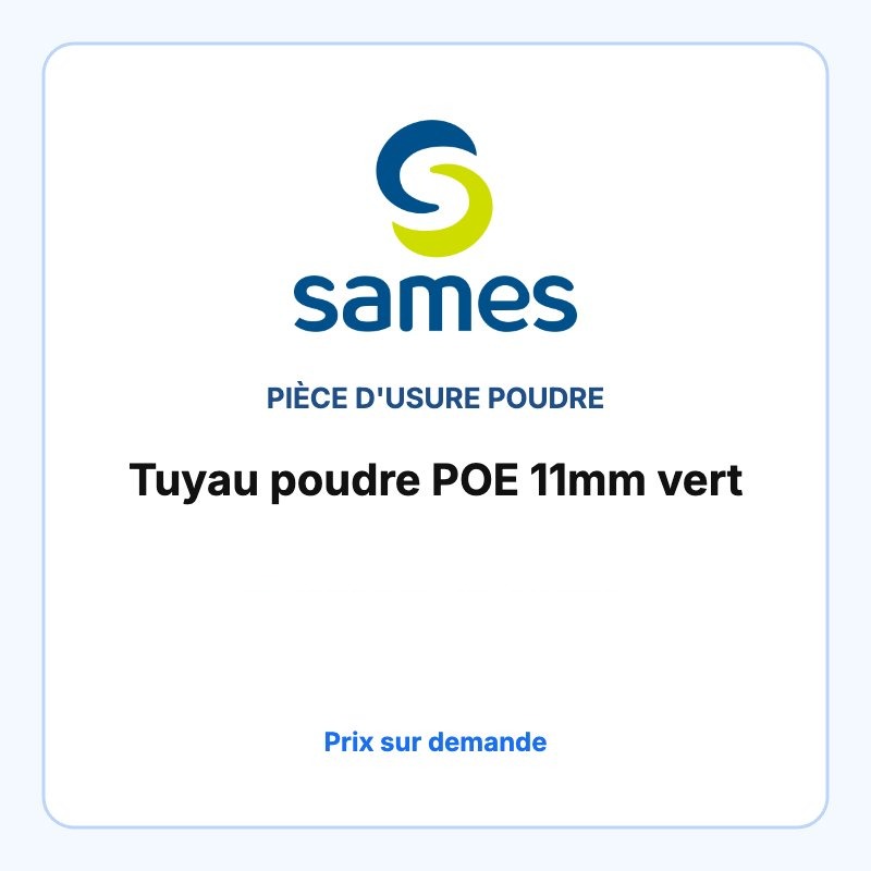 Hose poudre POE 11mm vert