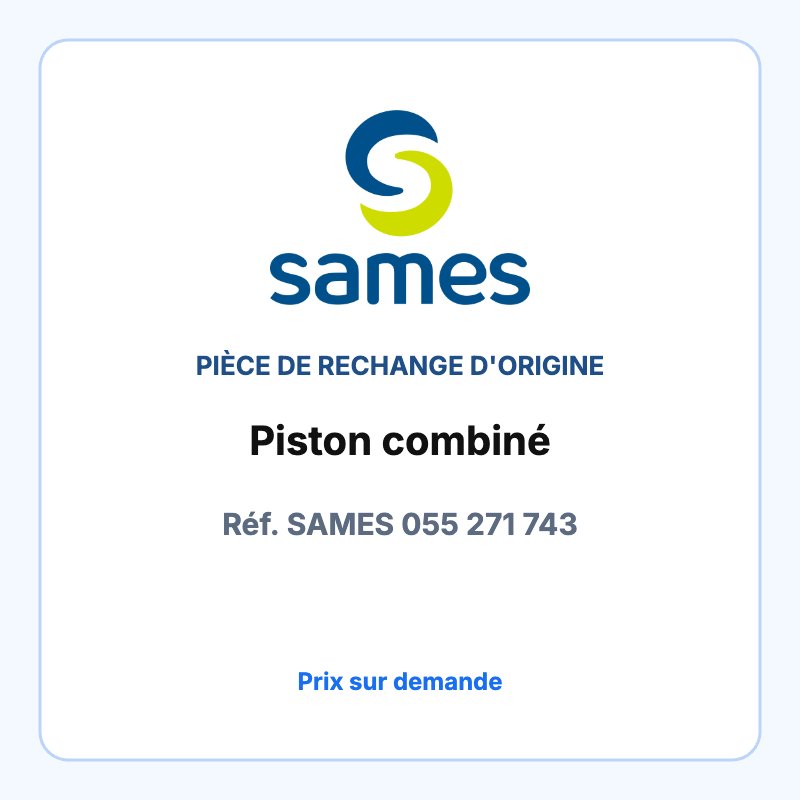 Piston combiné