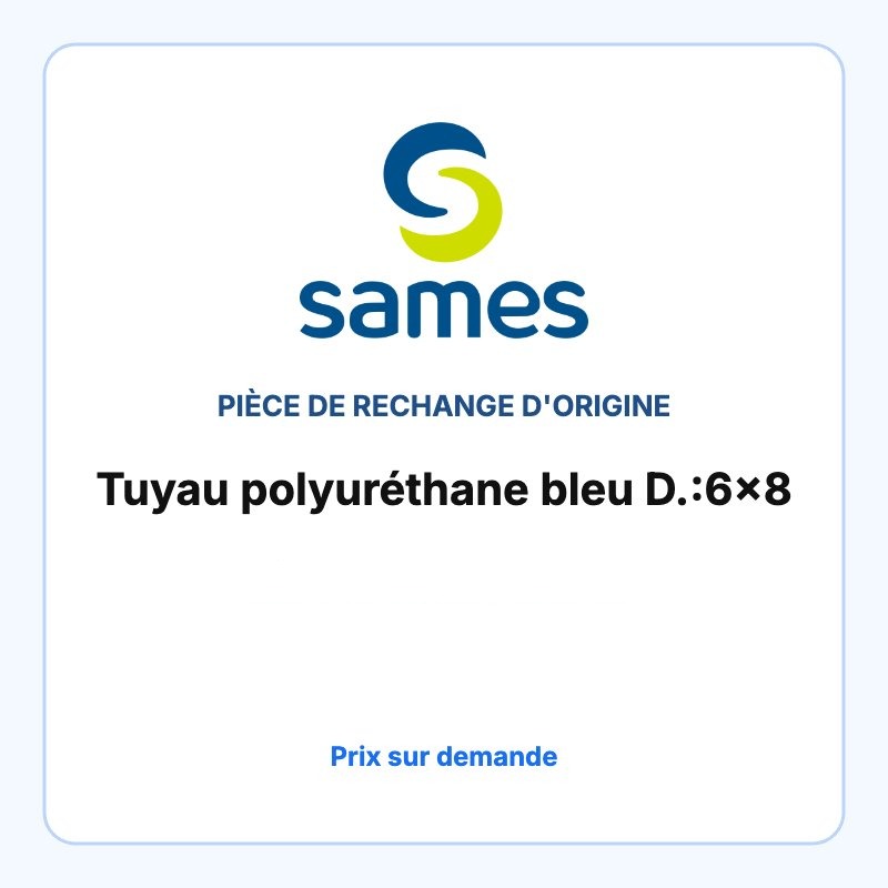 Tuyau polyuréthane bleu D.:6x8