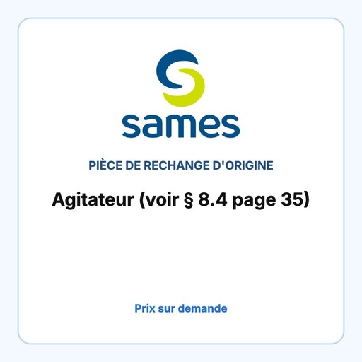 [SA149220760] Agitateur (voir § 8.4 page 35)