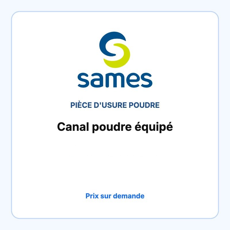 Canal poudre équipé