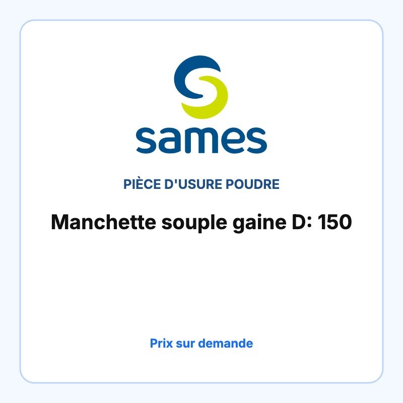 Manchette souple gaine D: 150