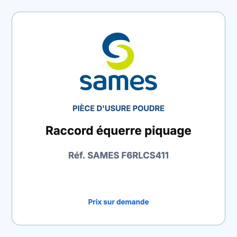 Raccord équerre piquage