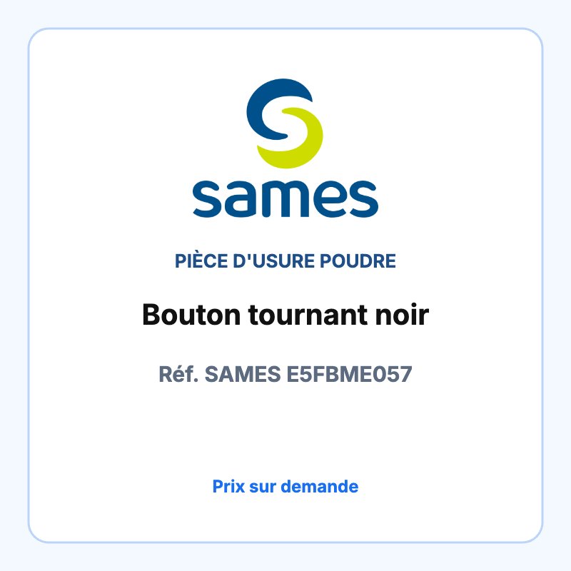Bouton tournant noir