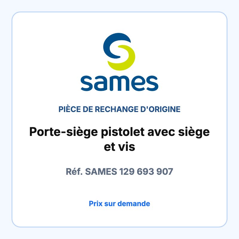 Porte-siège pistolet avec siège et vis