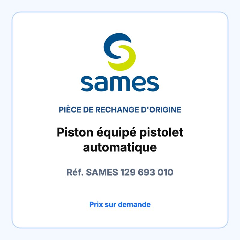 Piston équipé pistolet automatique