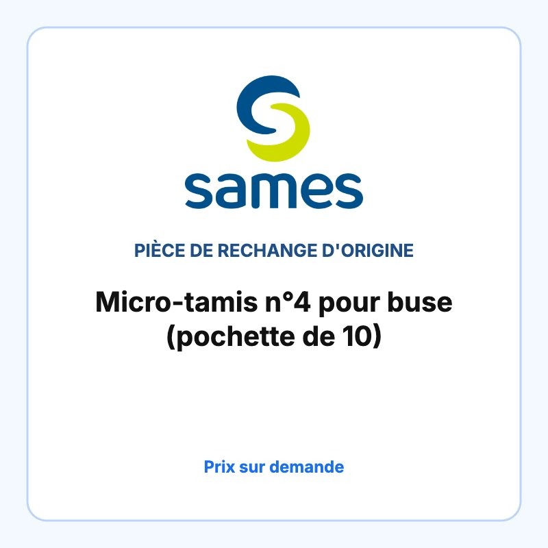 Micro-tamis n°4 pour buse (pochette de 10)