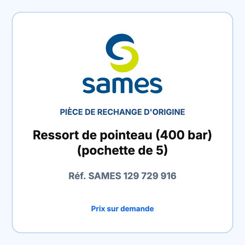 Ressort de pointeau (400 bar) (pochette de 5)