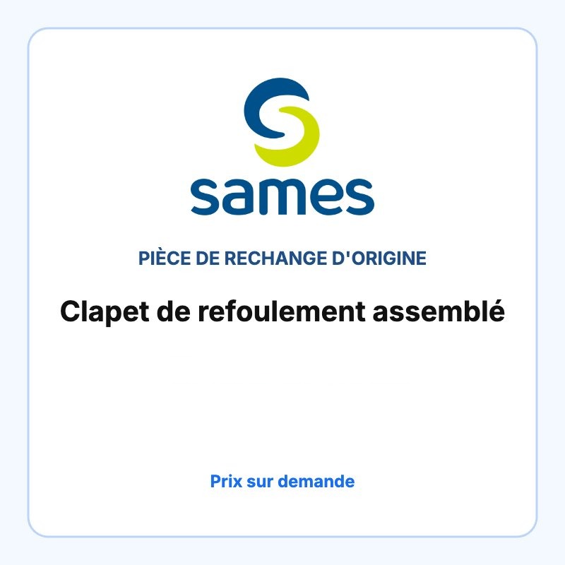 Clapet de refoulement assemblé