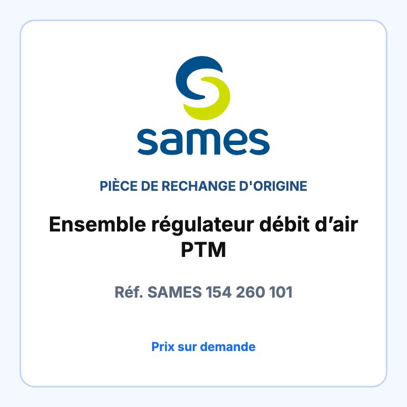 Ensemble régulateur débit d’air PTM