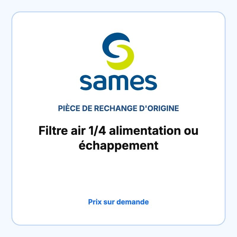 Filter air 1/4 alimentation ou échappement