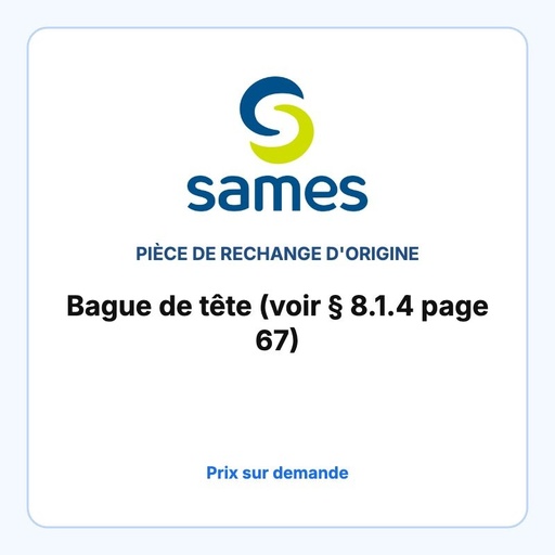 [SA910019358] Bague de tête (voir § 8.1.4 page 67)