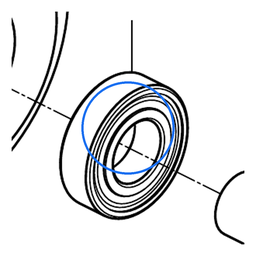 Roulement à billes 6205-2RSH VU 1