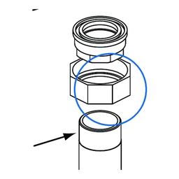 Adaptateur avec filetage intérieur PP25S