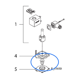 Membrane pour soupape VNP / VEP 506 – Cabine de poudrage WAGNER S-Cube / M-Cube / QuickCube