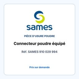 Connecteur poudre équipé