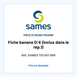 Banana plug D:4 (inclus dans le rep.1)
