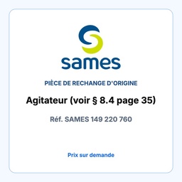 Agitateur (voir § 8.4 page 35)