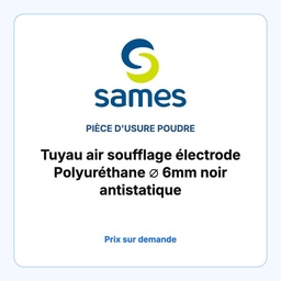 Tuyau air soufflage électrode Polyuréthane ∅ 6mm noir antistatique