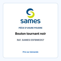 Bouton tournant noir